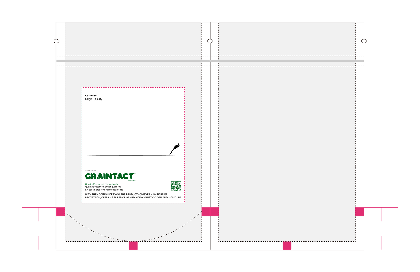 Graintact 1.0 sample bag artwork reference